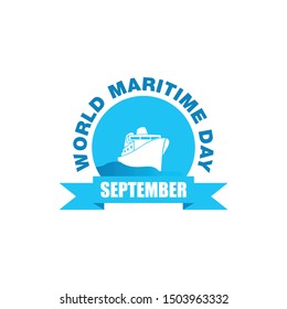 world maritime day design vector