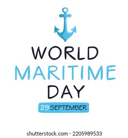 World Maritime Day Held On 29 Stock Vector (Royalty Free) 2205989533 ...