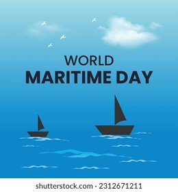 World Maritime Day. Holidays around the world of maritime day. 