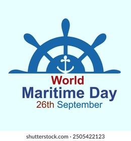 World Maritime Day Logo mit Weltkarte