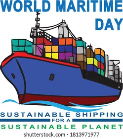 World Maritime Day Vector Design