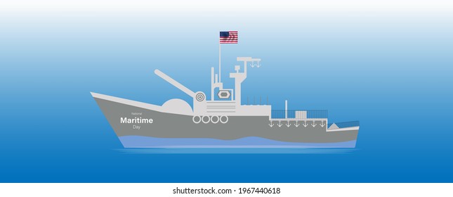 World Maritime day vector illustration.