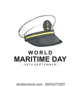 World Maritime Day vector illustration