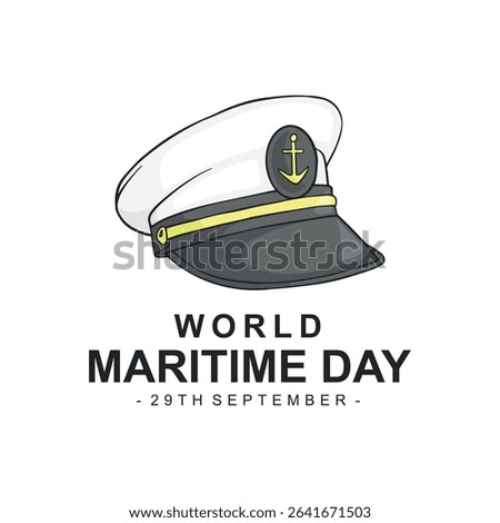 World Maritime Day vector illustration