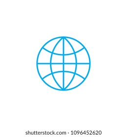 World market linear icon concept. World market line vector sign, symbol, illustration.