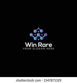 world media digital logo vector concept with simple, elegant and awesome gradient styles