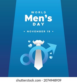 World Men Day Design Background For Greeting Moment