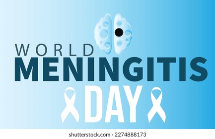  Welttag der Meningitis. Vorlage für Hintergrund, Banner, Karte, Poster   