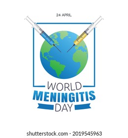 World Meningitis Day Vector Illustration. Suitable for greeting card poster and banner.