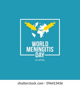 World Meningitis Day Vector Illustration. Suitable for Greeting Card, Poster and Banner.