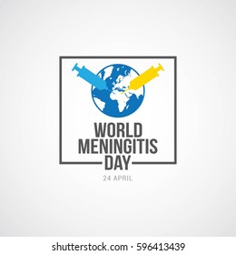 World Meningitis Day Vector Illustration. It serves as a global awareness campaign to highlight the impact of meningitis, a potentially deadly disease, and promote preventative measures like vaccine.