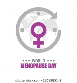 World Menopause Day background. Health Women. Vector illustration.