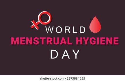 World menstrual hygiene day. Template for background, banner, card, poster. vector illustration.