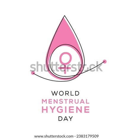 World menstrual hygiene day, Vector illustration.