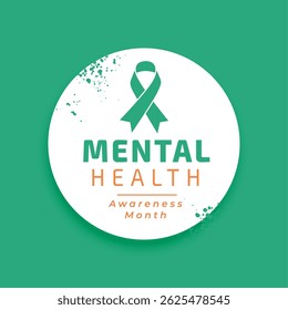 world mental health awareness campaign poster design vector