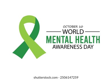 world mental health awareness day.banner background vector illustration with awareness design