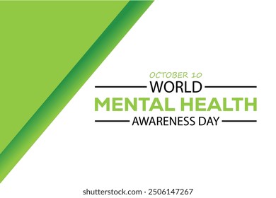 world mental health awareness day.banner background vector illustration with awareness design
