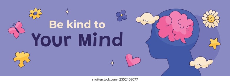 World Mental Health Day Background. Mental Health care concept. October 10. world mental health day awareness. Vector illustration. Poster, Banner, Flyer, Template. Social Media Post. Mental wellness.