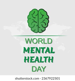 World Mental Health Day Background Illustration Banner
