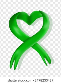 World Mental Health Day is celebrated on October 10th. Greeting card, poster, ribbon, banner, vector template with the concept of healthcare.