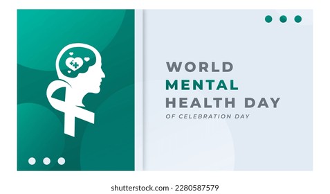 World Mental Health Day Celebration Vector Design Illustration for Background, Poster, Banner, Advertising, Greeting Card