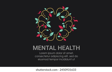 World Mental Health day, concept design. Vector Illustration