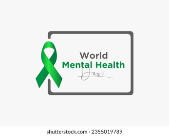 World Mental Health Day Highlights Advocacy, Understanding, and Support for Global Emotional Resilience. Vector Illustration Template.