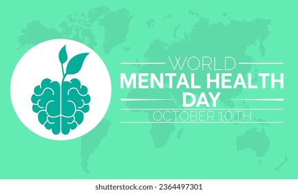 World Mental Health Day Highlights Advocacy, Understanding, and Support for Global Emotional Resilience. Vector Illustration Template.