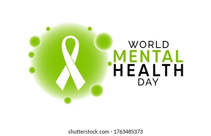 World Mental Health Day is an international day for global mental health education, awareness and advocacy against social stigma. Vector illustration.