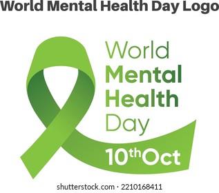 World Mental Health Day Logo Vector Illustration