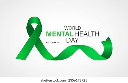 El Día Mundial de la Salud Mental se celebra cada año el 10 de octubre. Cartel, cartel, tarjeta, diseño de fondo.