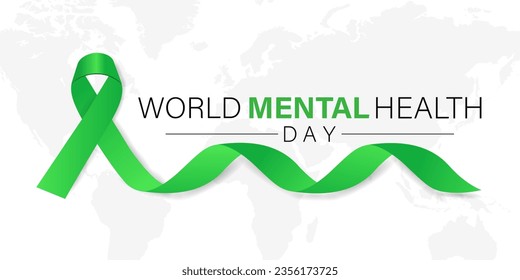 El Día Mundial de la Salud Mental se celebra cada año el 10 de octubre. Cartel, cartel, tarjeta, diseño de fondo.