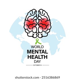 World mental health day poster design