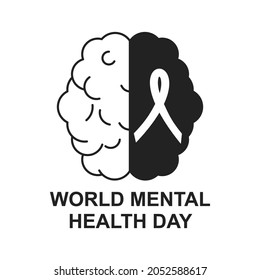world mental health day vector illustration