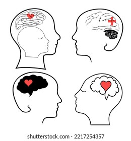 World mental health day vector illustration. Great to use for banners, posters, greetings and postcards