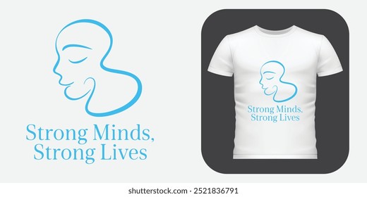 World Mental Health Day Vector Art T-Shirt Design