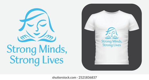 World Mental Health Day Vector Art T-Shirt Design