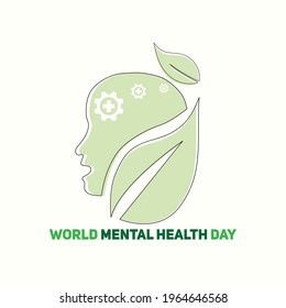 world mental health day web banner design. illustration vector