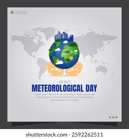 World Meteorological Day is celebrated annually on March 23rd to recognize the importance of meteorology in weather forecasting, climate monitoring, and disaster prevention.