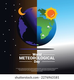 World Meteorological day, poster and banner