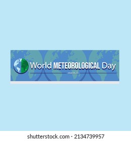 World Meteorological Day. sky blue abstract background