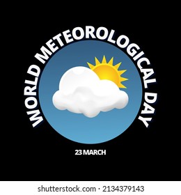 World meteorological day vector for background and wallpaper, it can also be for your social media