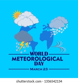 world meteorological day vector illustration