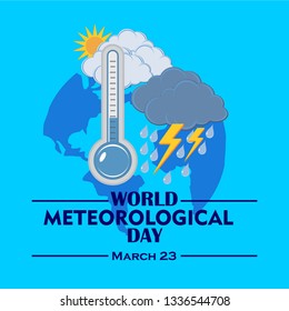 world meteorological day vector illustration