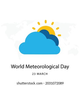 Día Meteorológico Mundial, Diseño de ilustraciones vectoriales.