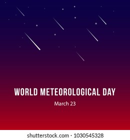 World Meteorological Day Vector Template Design