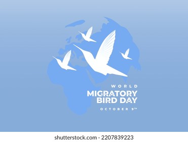 Antecedentes del Día Mundial de las Aves Migratorias el 9 de octubre.