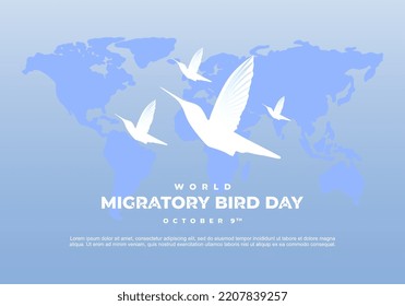 Antecedentes del Día Mundial de las Aves Migratorias el 9 de octubre.