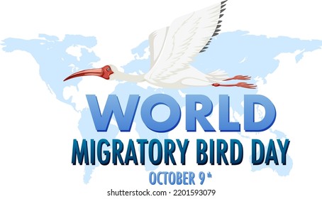 Ilustración de la plantilla World Migratory Bird Day Banner