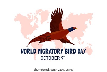 World migratory bird day banner